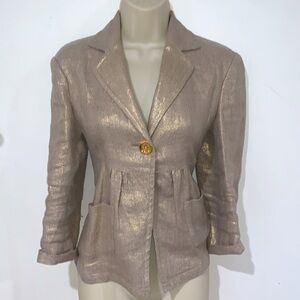 Michael Kors Metallic Linen Lady Jacket